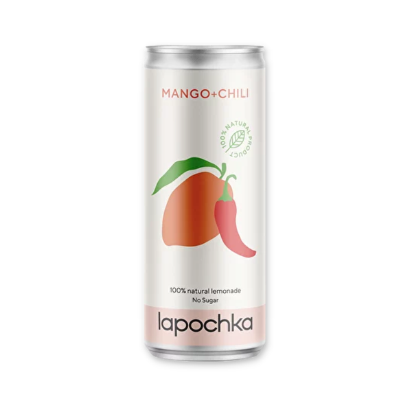 Лимонад Lapochka mango chilli натуральный 100% 330 мл