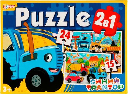 Игра Набор пазлов Синий трактор 2в1 Умные Игры