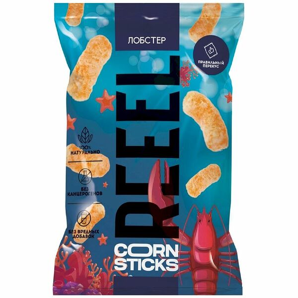 Палочки Reeel кукурузные соленые со вкусом Лобстер, 45г