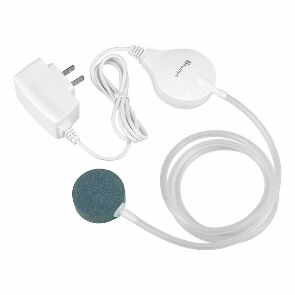 Бесшумный мини-компрессор для аквариума 18л/ч белый круглый 1,8Вт от 10