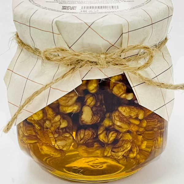 Мед ВЕКОВАЯ ПАСЕКА с грецкими орехами ст/б