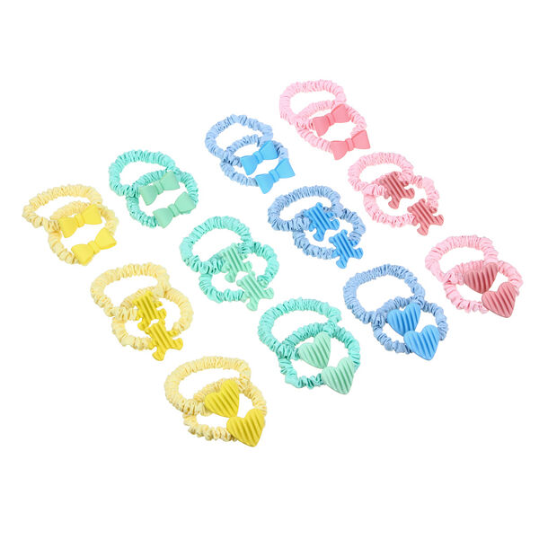 Beriotti набор детских резинок для волос 2шт, полиэстер, пластик, d6см, 3 дизайна