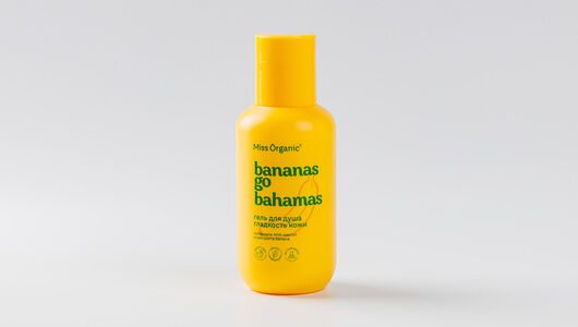 Гель для душа `MISS ORGANIC` с AHA-кислотами и экстрактом банана, 90 мл