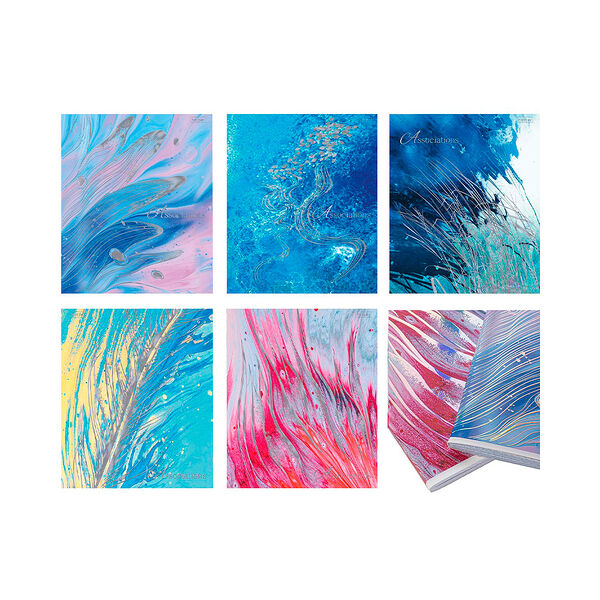 Тетрадь 96л А5ф клетка 65г/кв м на скобе мат ламин 3D фольга серия Ассоциации 96Т5лофВ1_28679