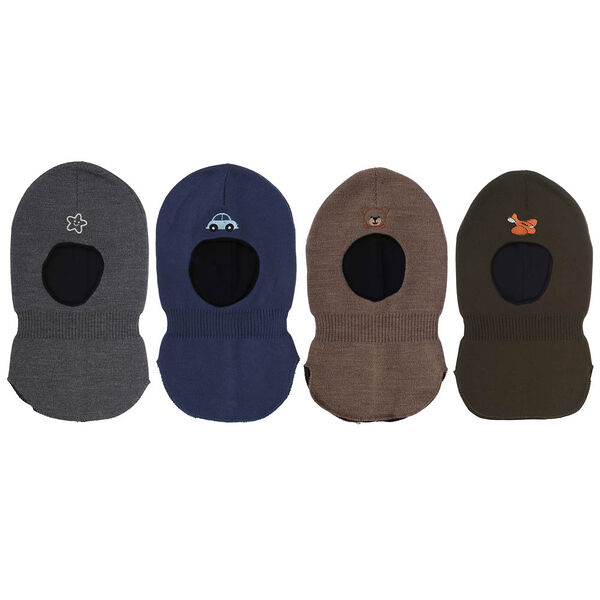 Шапка-шлем для мальчика, 100% акрил, подклад 100% хлопок, р-р 50-52