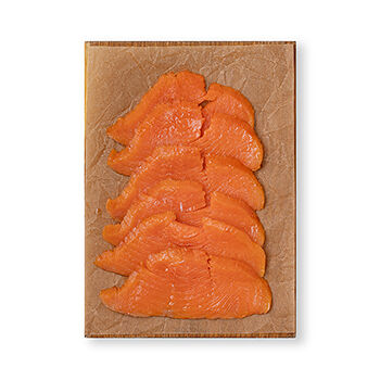 Кижуч холодного копчения «Азбука вкуса» ломтики без кожи, Россия