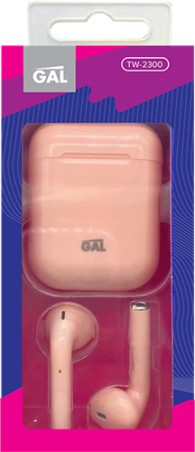 

Наушники беспроводные GAL TW-2300, розовый
