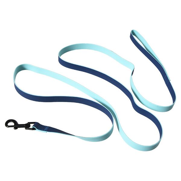 Поводок для собак Foxie Double color из биотана M 2х200см синий