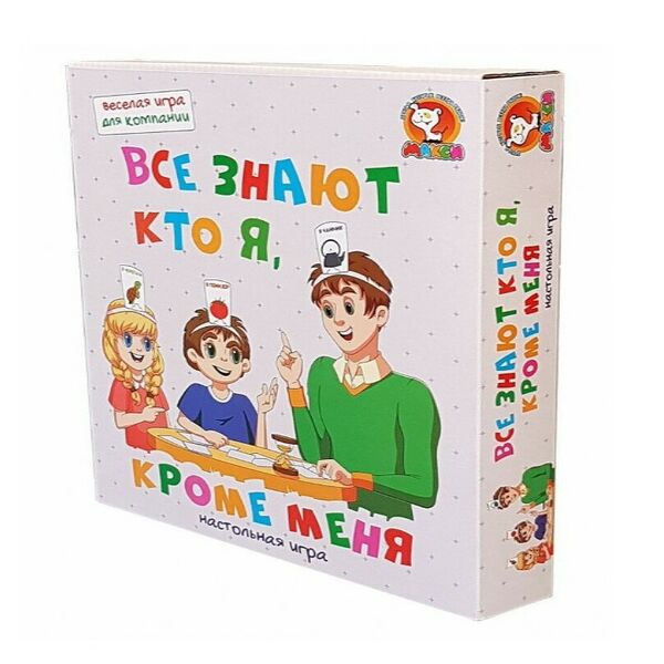Настольная игра Все знают кто я, кроме меня 40 карточек арт 10373