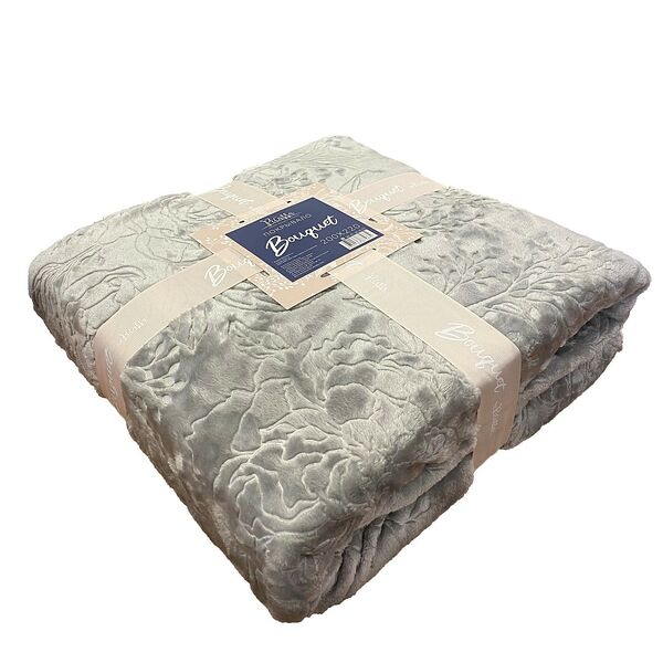 Покрывало Picassa Bouquet, Евро, 220х240 см, серый