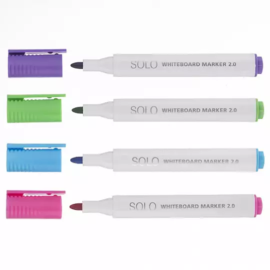 Набор маркеров для магнитно-маркерных досок Solo Fun colors WB_066139 Hatber
