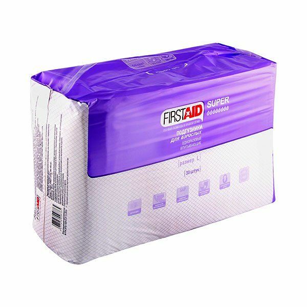 Подгузники FirstAid для взрослых размер L 30 шт