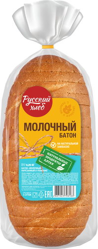 

Батон Русский Хлеб Молочный нарезка 200 г