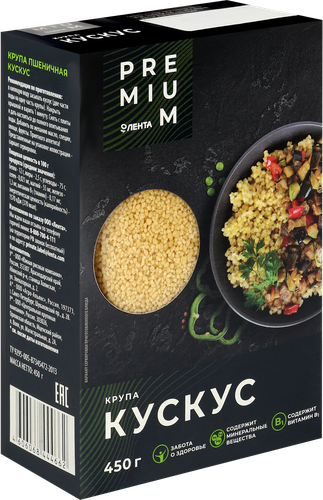 

Крупа пшеничная Лента Premium Кускус 450 г