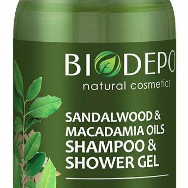Гель-шампунь для тела и волос Biodepo 2 в 1 с маслами сандала и макадамии