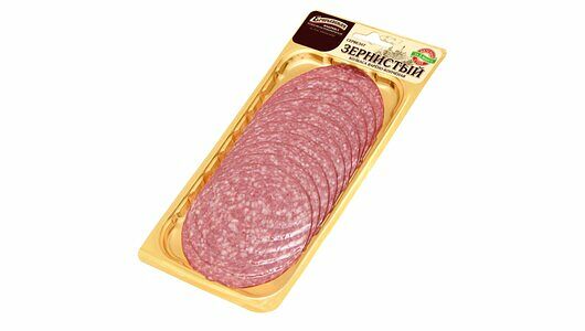 Сервелат варено-копченый Егорьевская Фкг Зернистый нарезка 100г