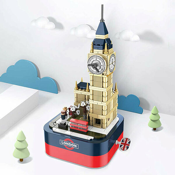 Конструктор JAKI JK1201 Конструктор Музыкальная шкатулка с Биг-Беном