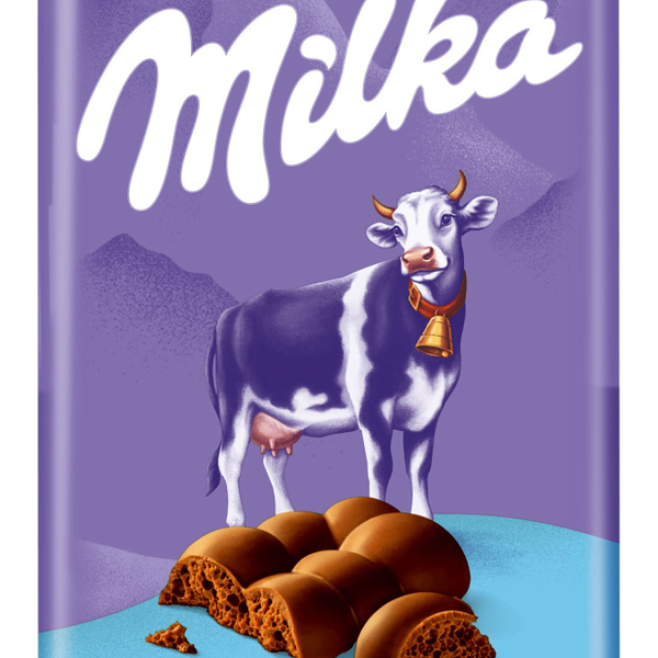 Шоколад молочный пористый Milka Bubbles, 72 г