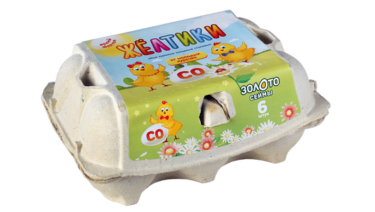 Яйцо куриное Жёлтики С0, 6шт