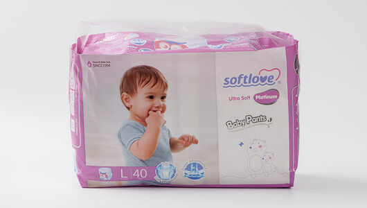Подгузники-трусики Softlove Platinum L 9-14кг 40шт