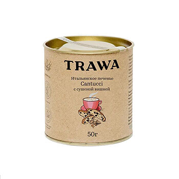 Печенье безглютеновое Trawa Кантуччи с вишней (без сахара)