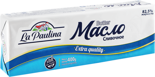 

Масло сливочное La Paulina Extra quality 82.5% 400 г