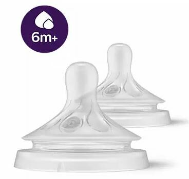 Соска Natural Response 6 мес 2шт поток 6/6 SCY966/02