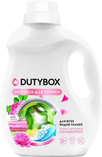 Эко-гель для стирки + пятновыводитель Dutybox Розовый Пион 1л