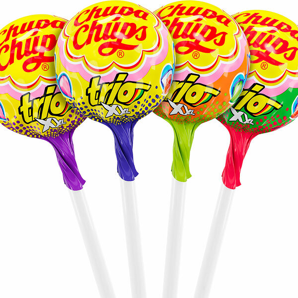 Карамель XXL Trio ТМ Chupa Chups (Чупа Чупс) 1шт в ассортименте, 29г