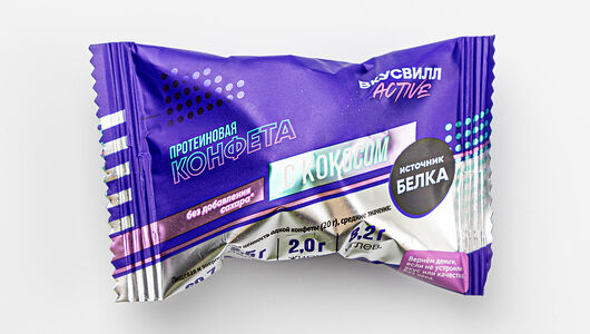 Конфета протеиновая с кокосом