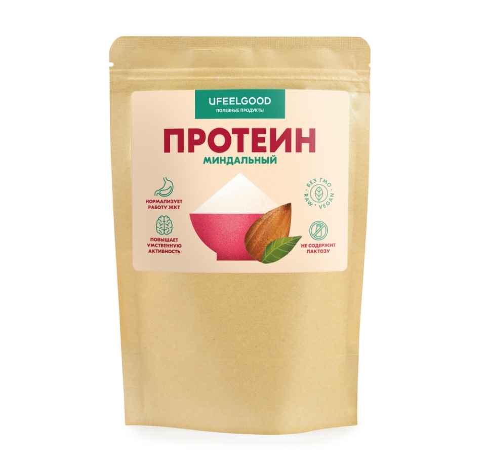 

Протеин миндальный Ufeelgood молотый (без глютена) 200 г