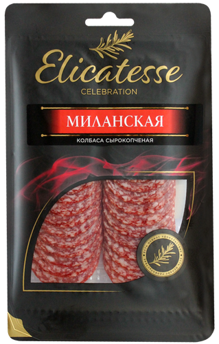 

Колбаса сырокопченая Elicatesse Миланская нарезка 100 г
