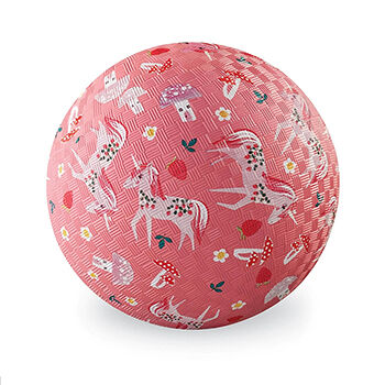 Мяч «Сад единорогов» розовый 3+, Crocodile Creek, 13 см, США