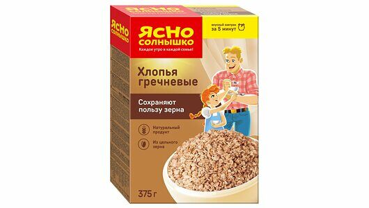 Хлопья Ясно Солнышко Гречневые