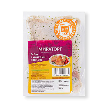 Бедро цыплёнка-бройлера охлажденное Мираторг в чесночном маринаде