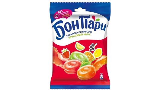 Леденцы Бон Пари Фруктовый микс, ассорти, 500 г