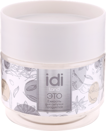 

Емкость для сыпучих продуктов Idiland Verde цветы 0.5л, в ассортименте