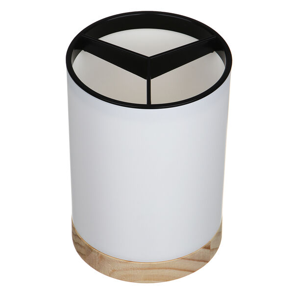 Vetta органайзер для кухонных приборов, круглый, абс-пластик, дерево, 12х17см