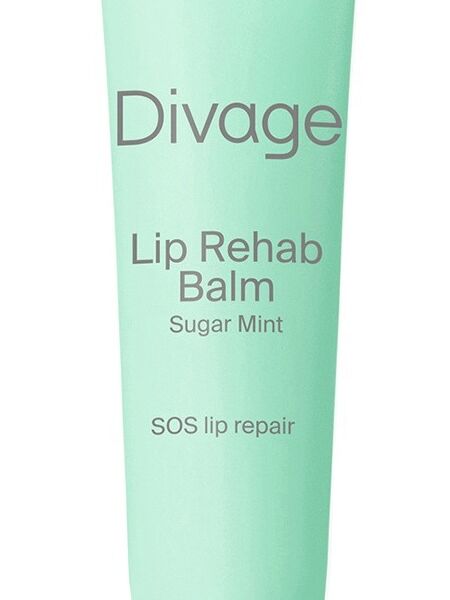 DIVAGE Бальзам для губ с ароматом сладкой мяты Lip Rehab Balm SOS lip repair Sugar Mint, 12 мл