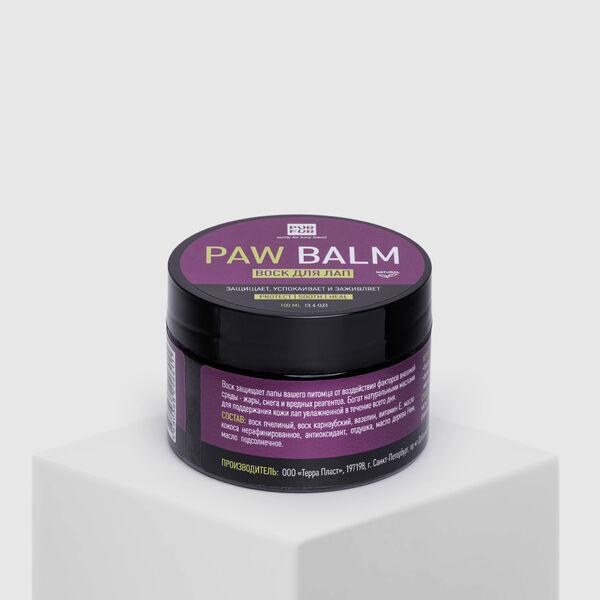 Воск для ухода за лапами кошек и собак, 100 мл