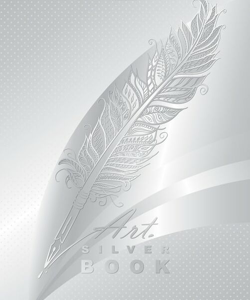 Бизнес-блокнот Hatber Silver book в клеточку 80л А4