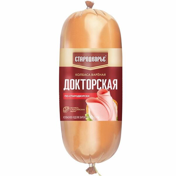 Колбаса вареная Докторская По-стародворски ТМ Стародворье