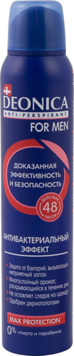 

Дезодорант-антиперспирант спрей мужской Deonica For Men Антибактериальный Эффект 200 мл
