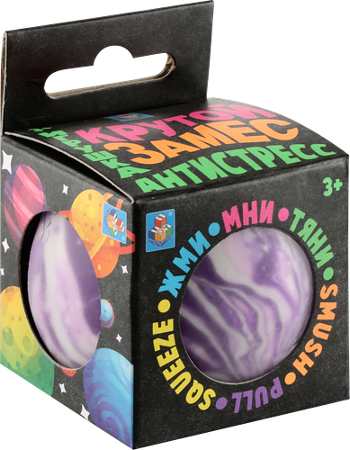 Игрушка 1 Toy Крутой замес, шар галактика d=6см 6 цветов