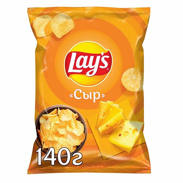 Картофельные чипсы Lay's Сыр 140 г