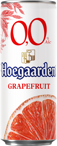 Пивной напиток безалкогольный Hoegaarden Grapefruit нефильтрованный, пастеризованный 0.0% 0.33л