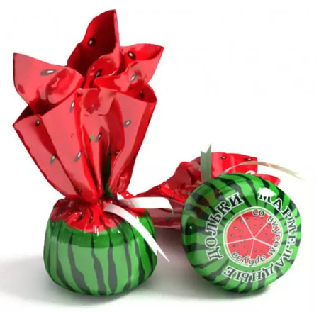 Мармелад Конфетный Двор Дольки со вкусом арбуза вес до 250г