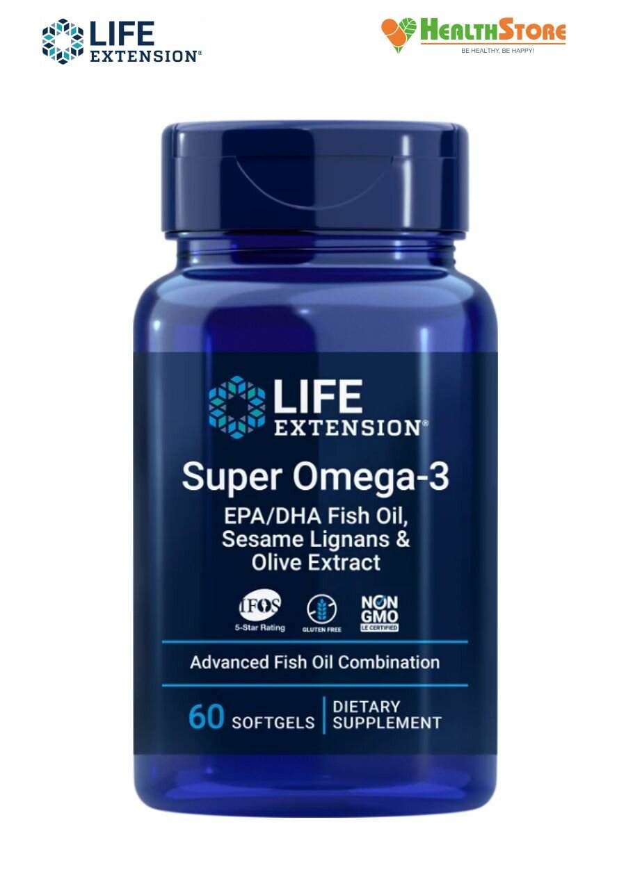

Life Extension Super Omega-3 капсулы 60 шт