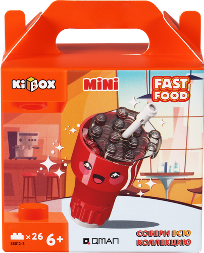 

Конструктор KIBOX Фастфуд, Арт. 35012 26 деталей