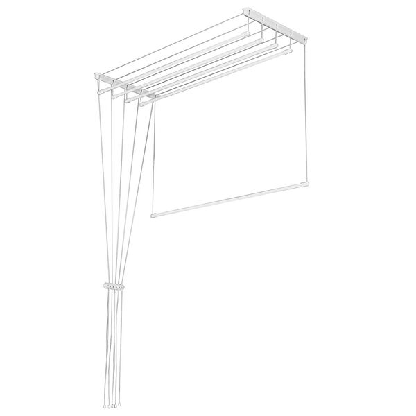 Сушилка для белья потолочная лиана 2,0м, 5 линий, белая